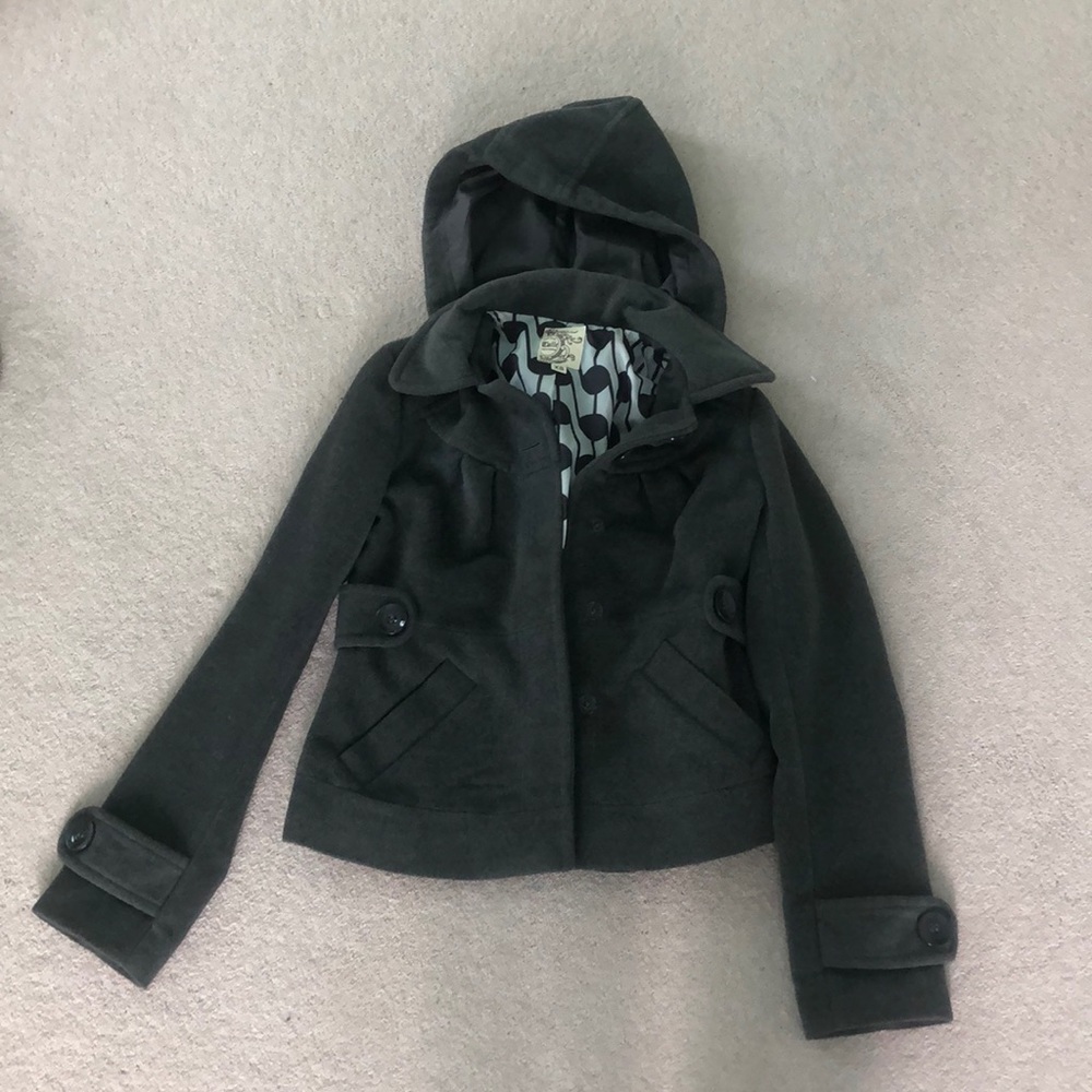 Gray pea coat